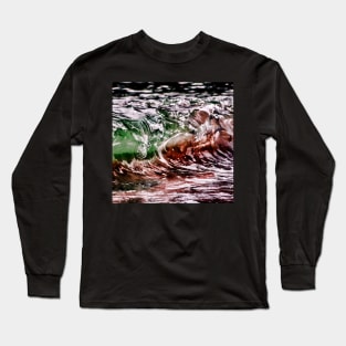 Colourful Ocean Waves Long Sleeve T-Shirt